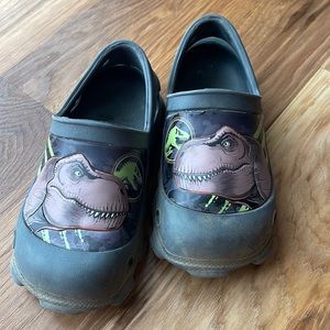 Dinosaur T. rex boy slip ons 9/10 sandals shoes crocs summer toddler